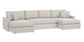 Bassett Allure Track Arm Bench Seat U-Shaped Sectional