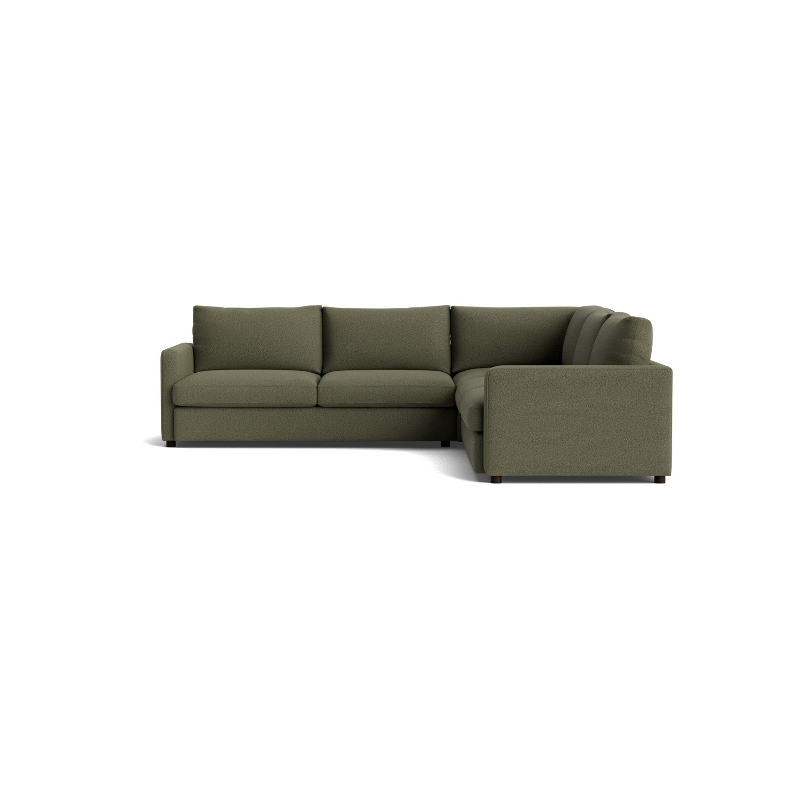 Bassett Allure L-Shaped Sectional. Shown in: Juniper — Fabric 1626-4.