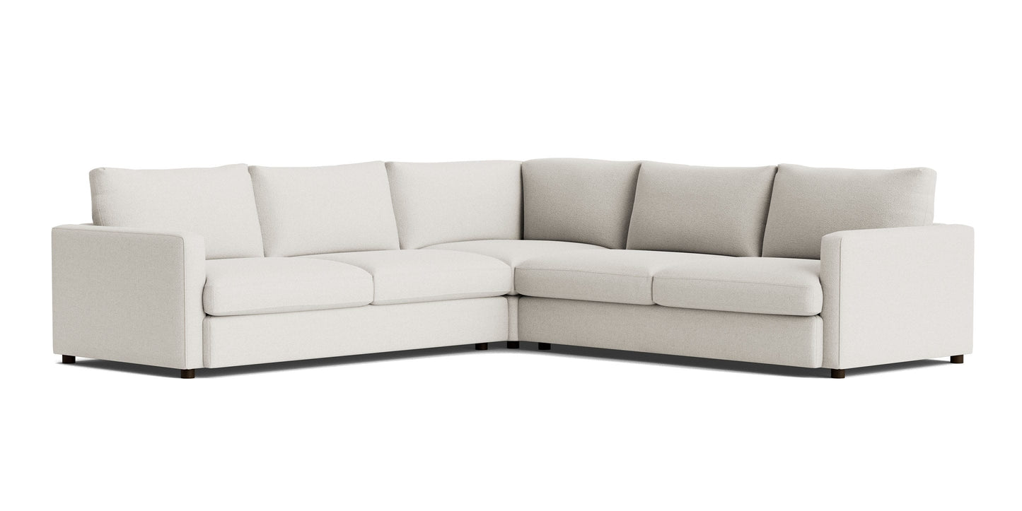 Bassett Allure Track Arm L-Shaped Sectional