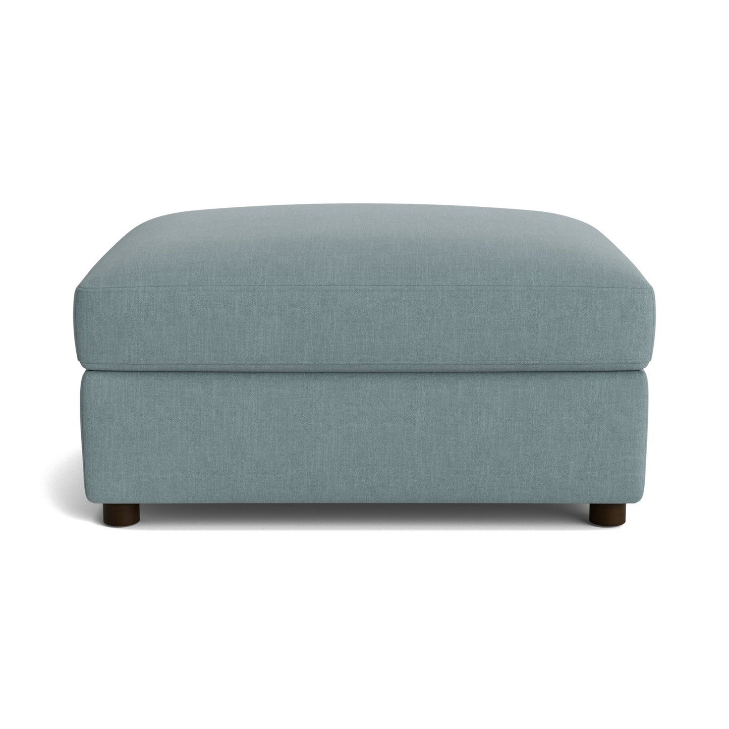 Bassett Allure Ottoman. Shown in: Casual Pool — Fabric 1613-15.
