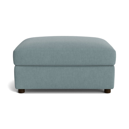Bassett Allure Ottoman. Shown in: Casual Pool — Fabric 1613-15.