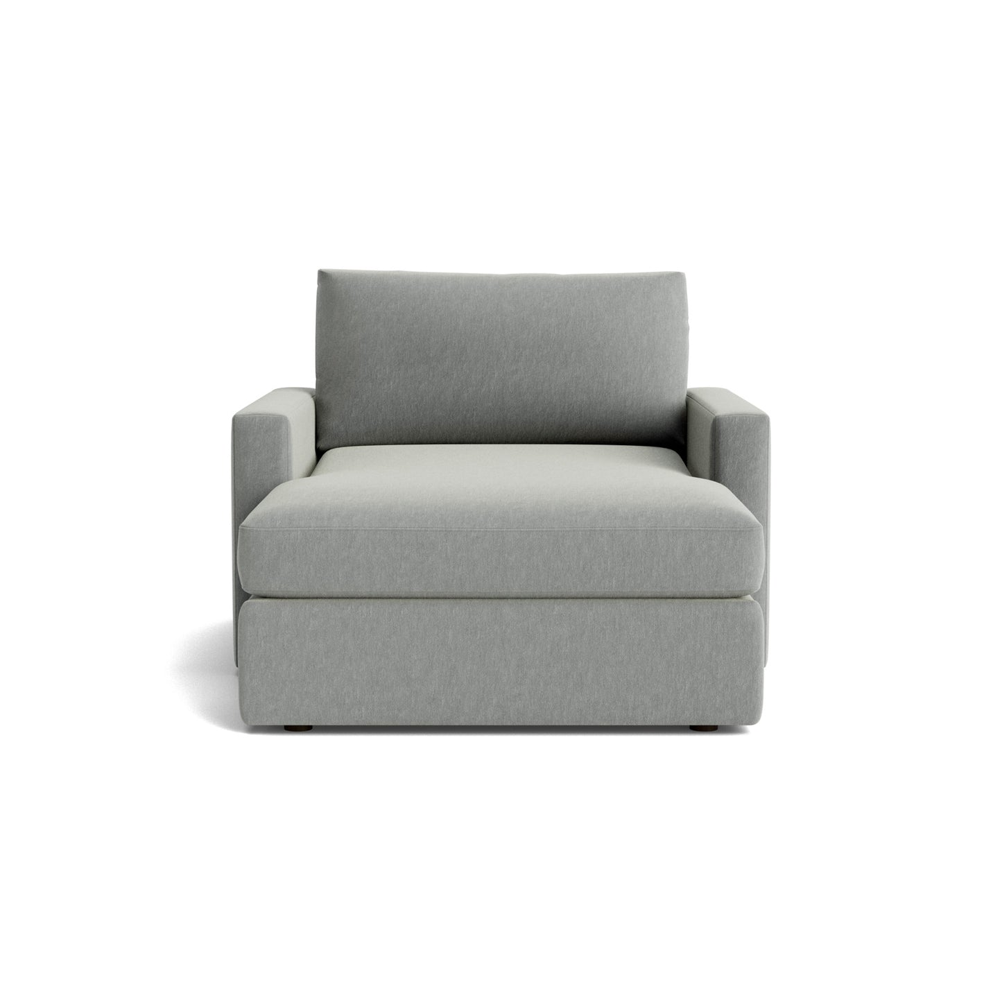 Bassett Allure Two Arm Chaise shown in Allman Mist fabric 6441-15.