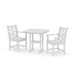 POLYWOOD Chippendale 3-Piece Dining Set — Vintage White