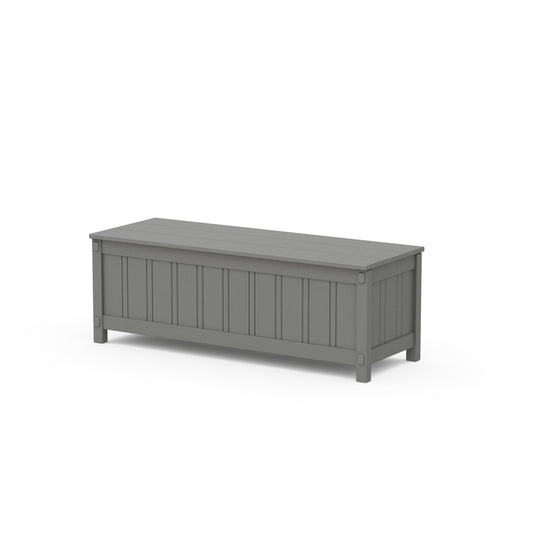 POLYWOOD Acadia 48" Storage Bench — Slate Grey
