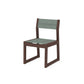 POLYWOOD EDGE Sling Dining Side Chair — Mahogany / Dupioni Sea Mist Sling