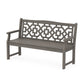 POLYWOOD Chinoiserie 60" Garden Bench — Driftwood