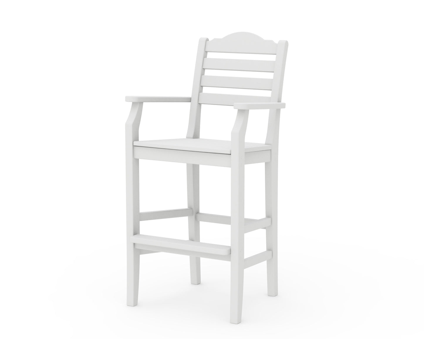 POLYWOOD Savannah Bar Arm Chair — White