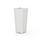 POLYWOOD Nautical Tapered Square Tall Planter Box — White
