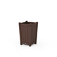 POLYWOOD Vineyard Tapered Square Short Planter Box — Mahogany