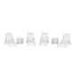 POLYWOOD Chinoiserie 6-Piece Chaise Set — White