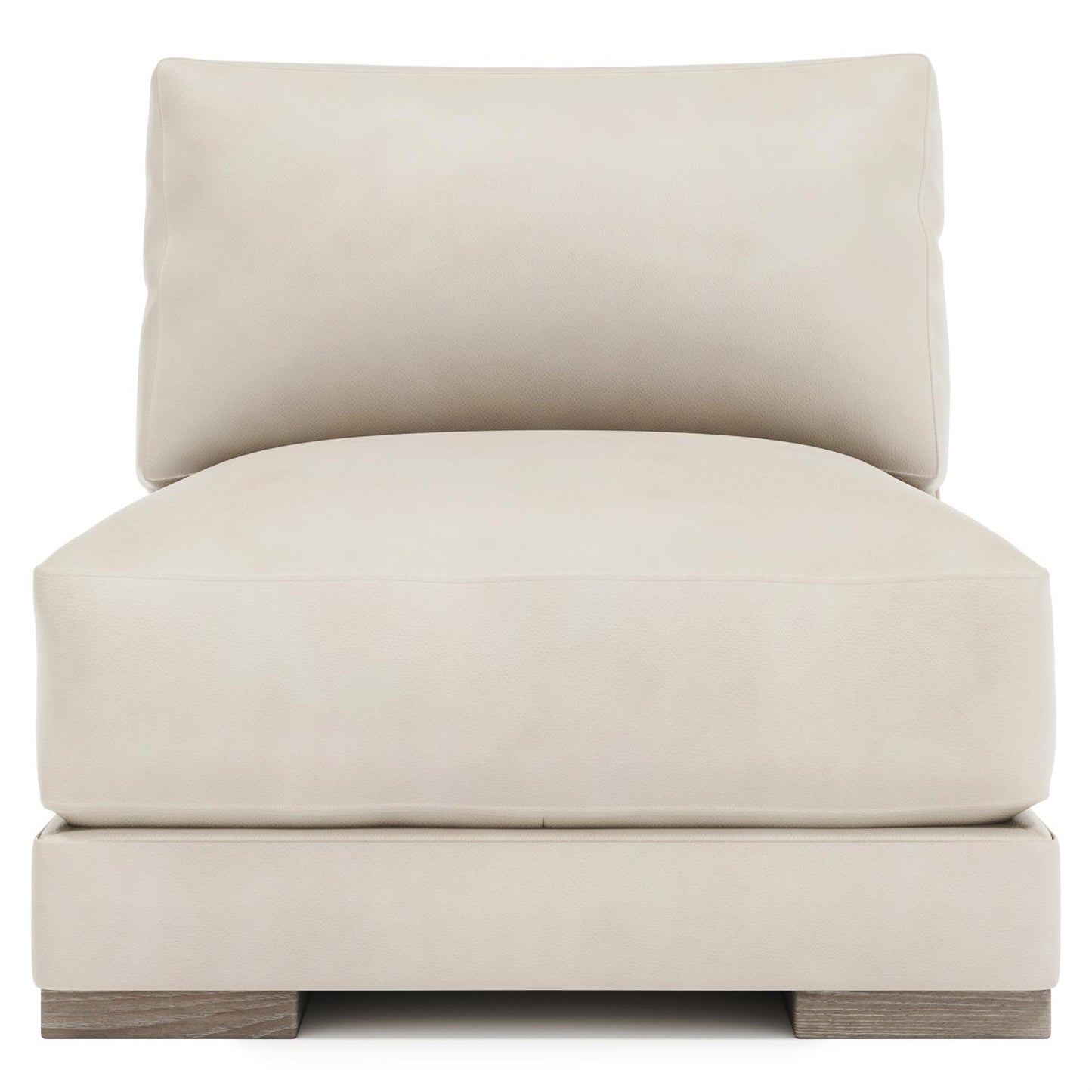 Bernhardt Lars Leather Armless Chair — 1230L