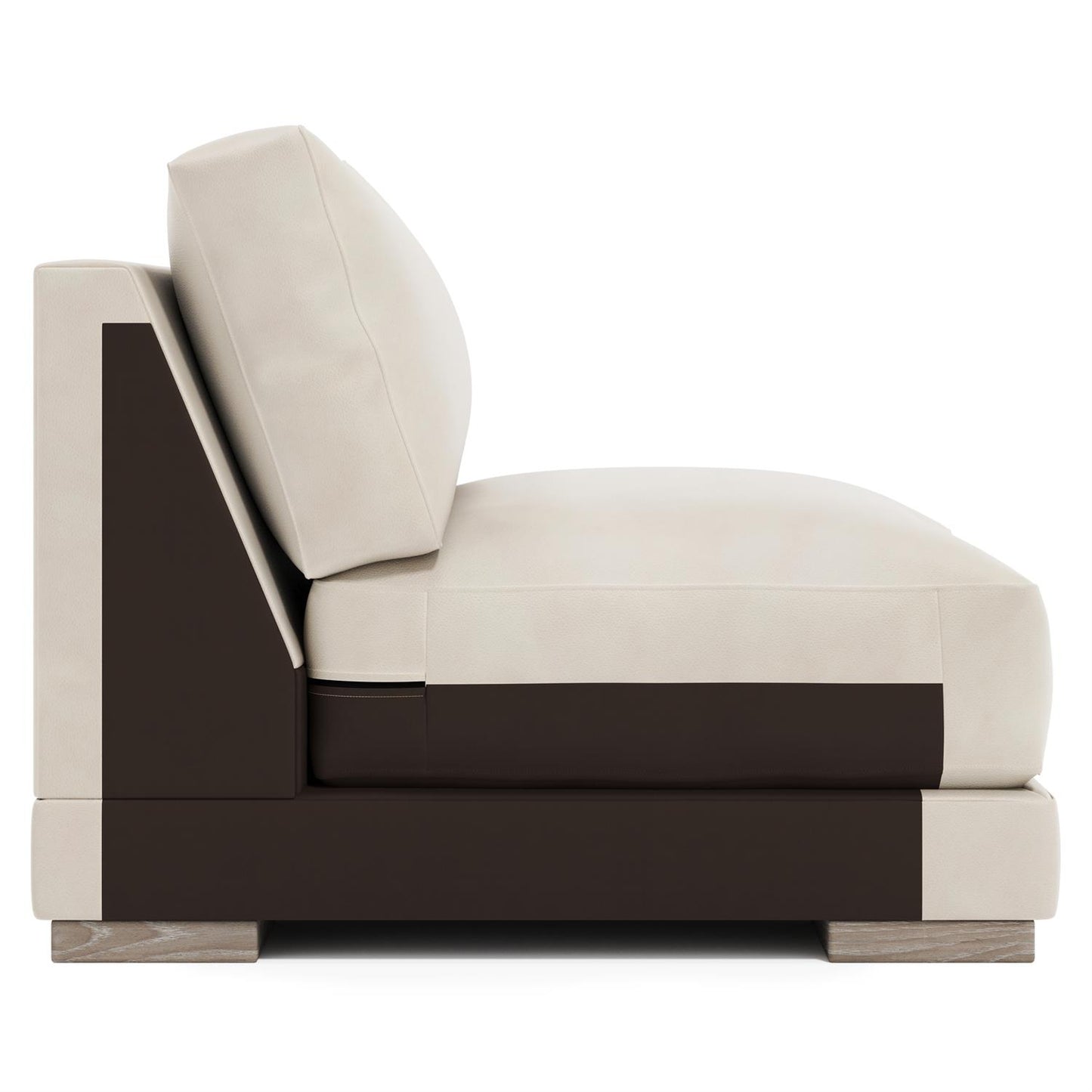 Bernhardt Lars Leather Armless Chair — 1230L