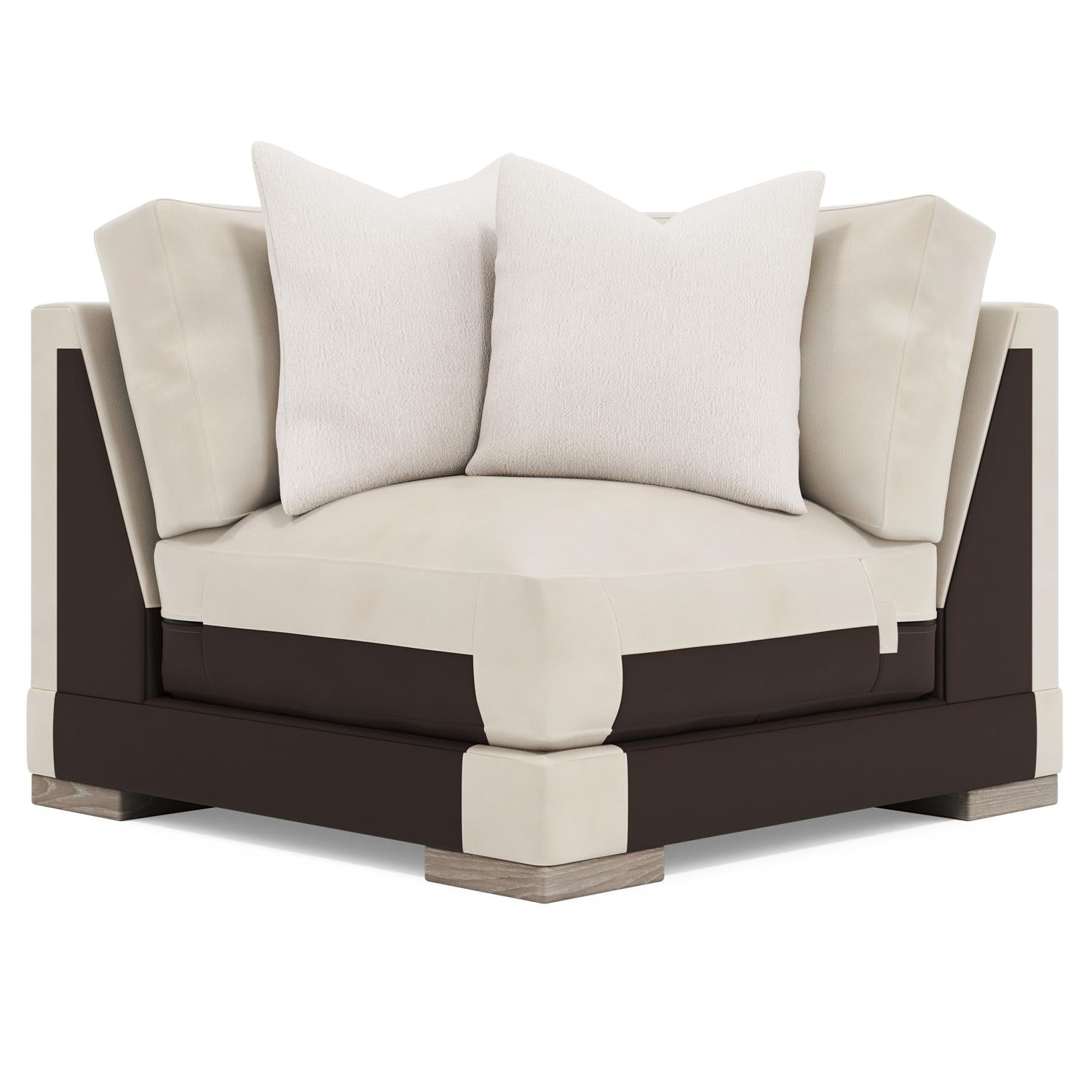 Bernhardt Lars Leather Corner Chair — 1232L
