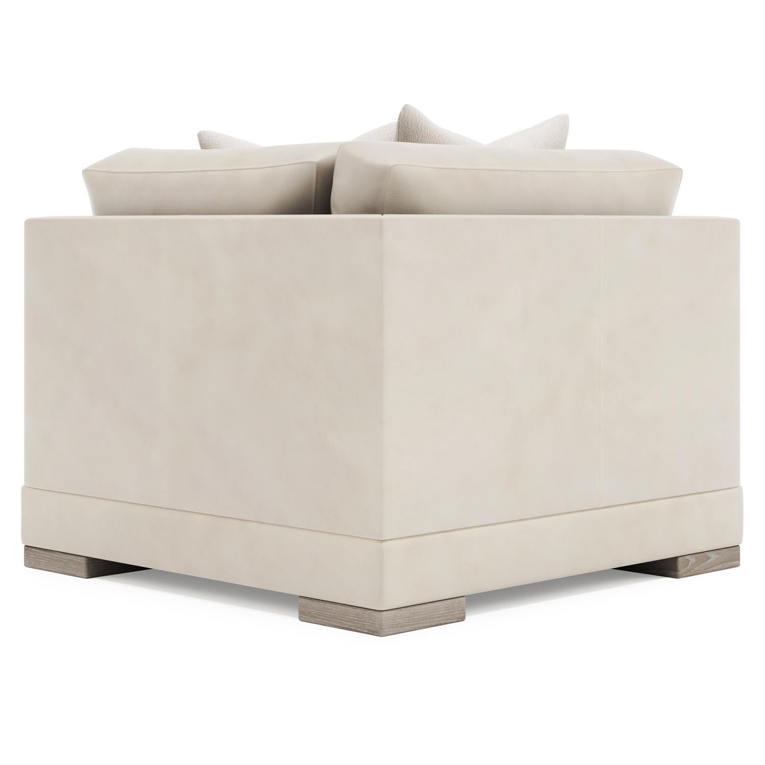 Bernhardt Lars Leather Corner Chair — 1232L