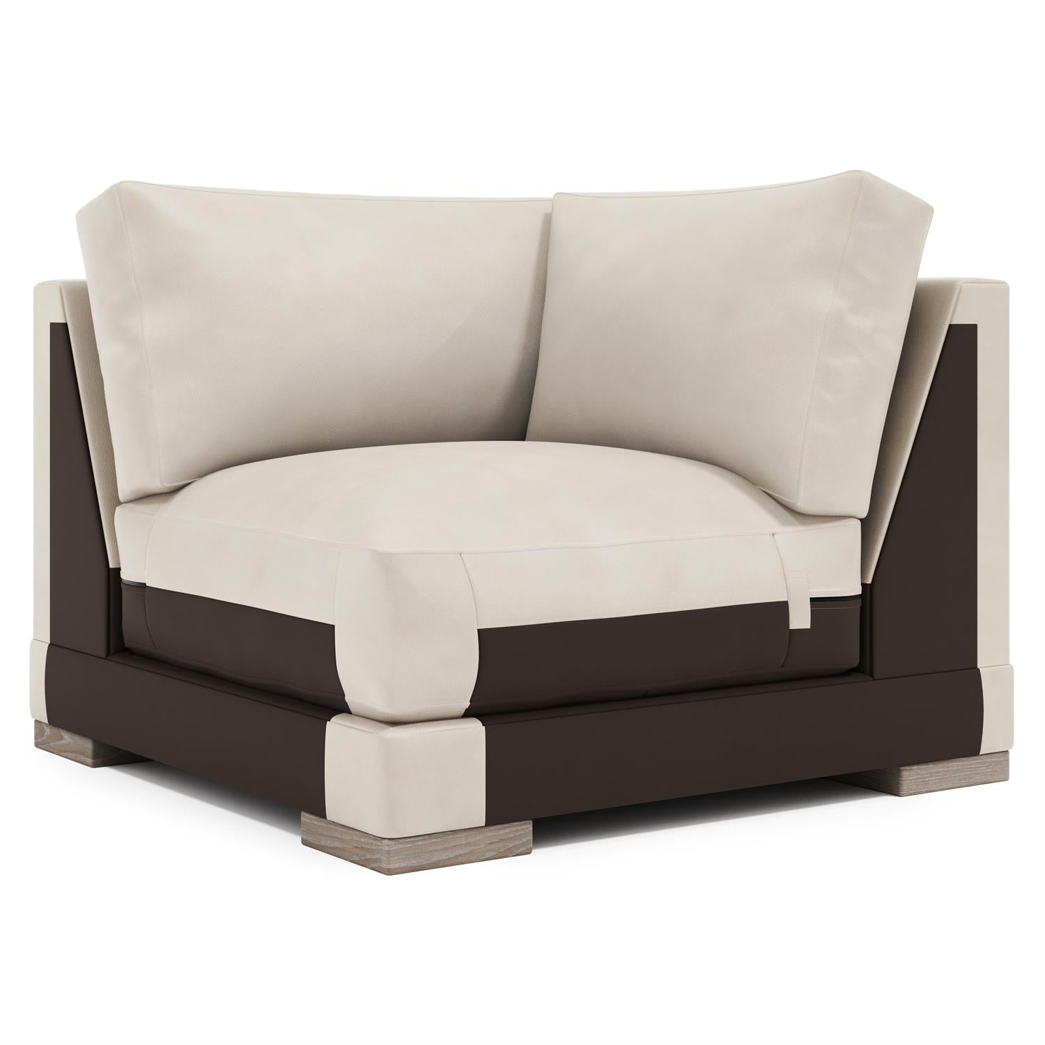 Bernhardt Lars Leather Corner Chair — 1232L