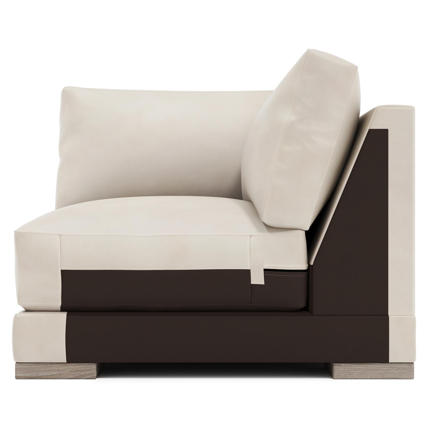 Bernhardt Lars Leather Corner Chair — 1232L