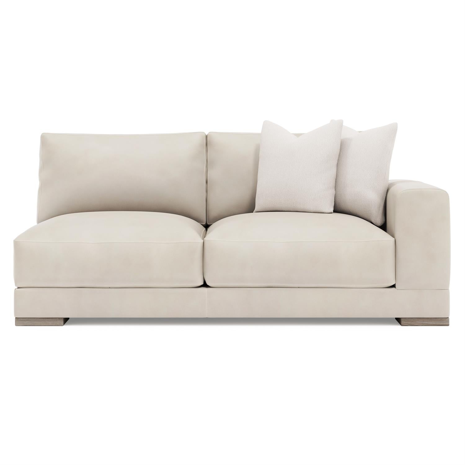 Bernhardt Lars Leather Right Arm Loveseat — 1241L