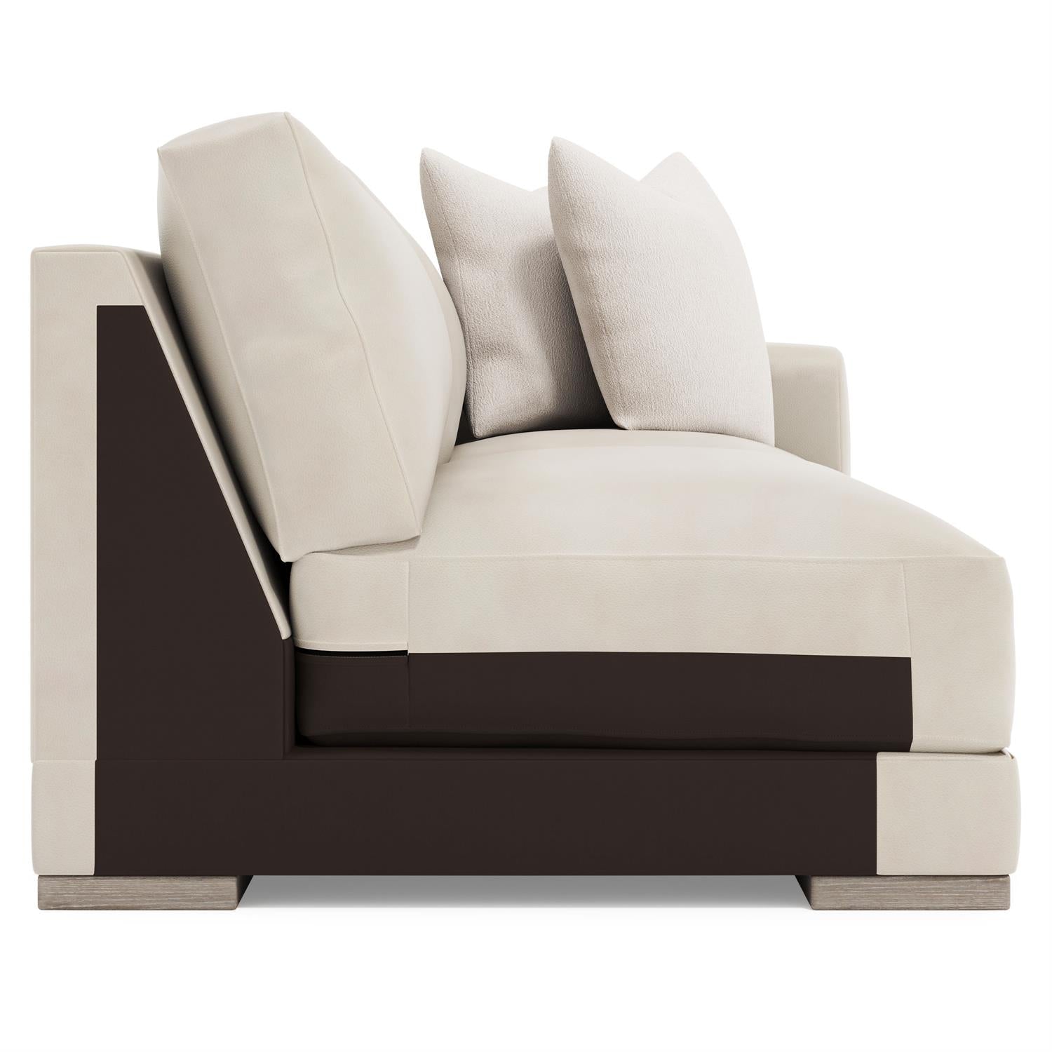 Bernhardt Lars Leather Right Arm Loveseat — 1241L