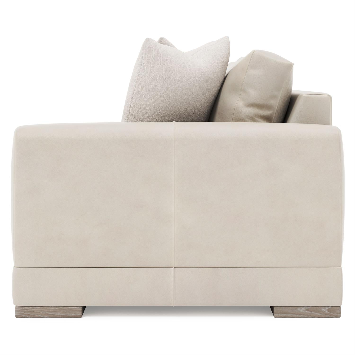 Bernhardt Lars Leather Right Arm Loveseat — 1241L