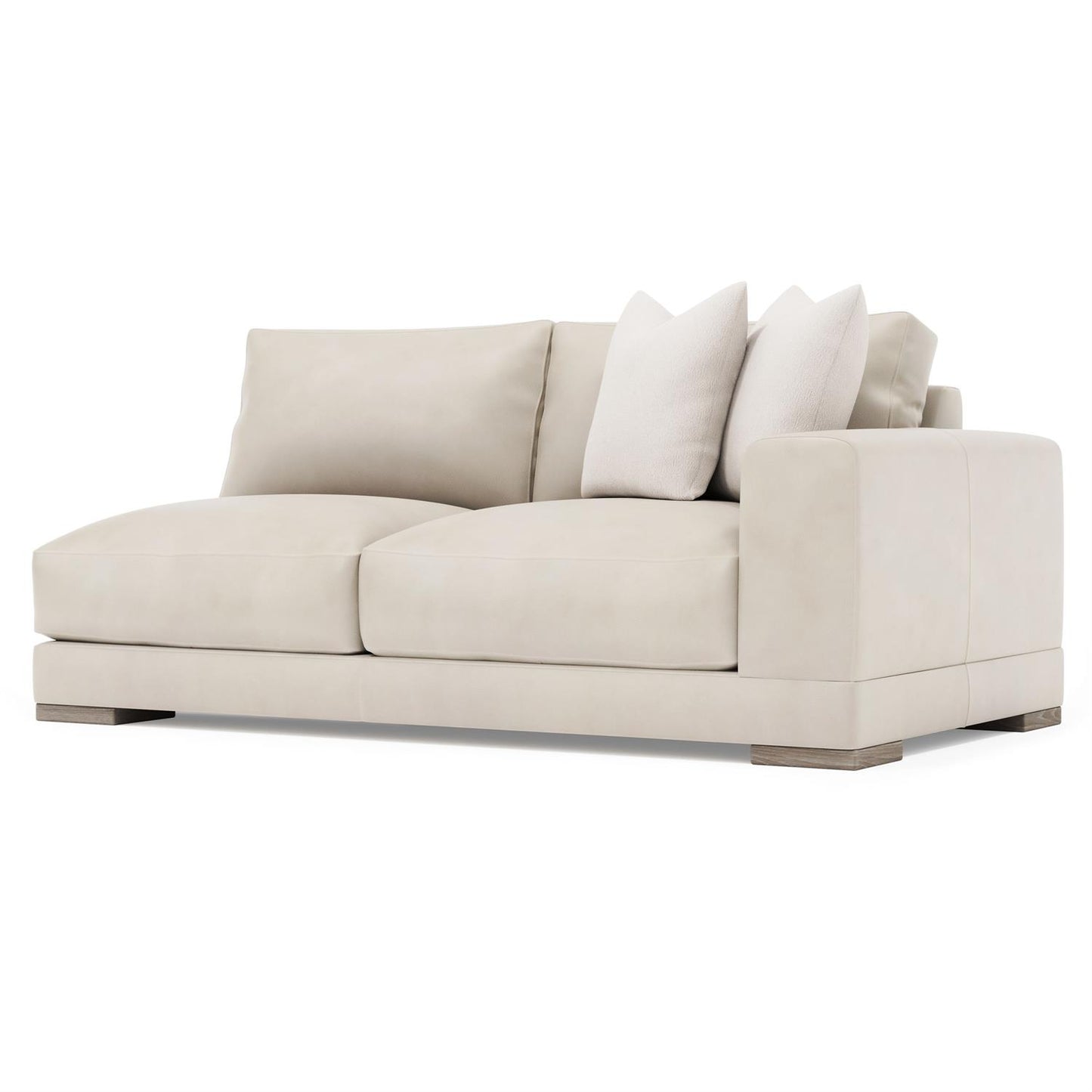Bernhardt Lars Leather Right Arm Loveseat — 1241L