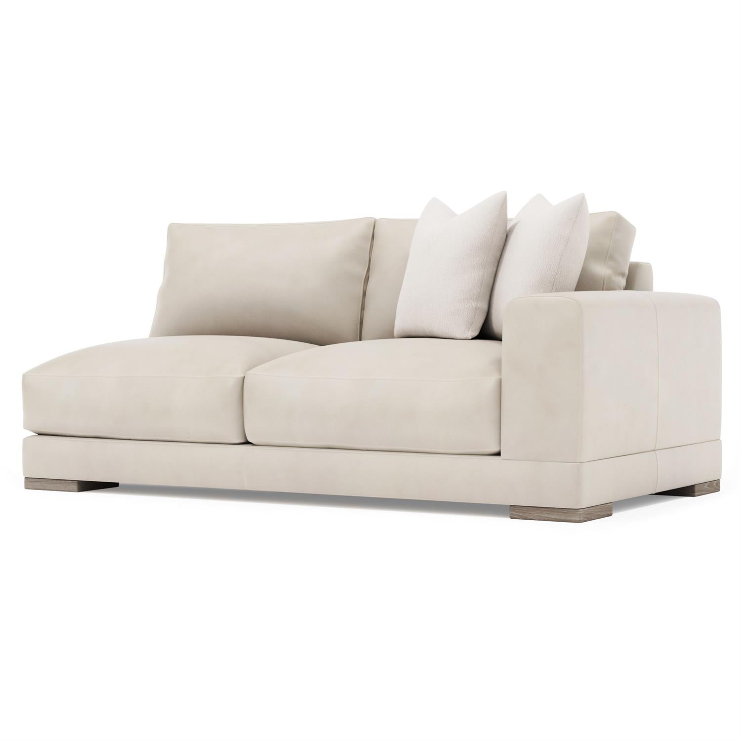 Bernhardt Lars Leather Right Arm Loveseat — 1241L