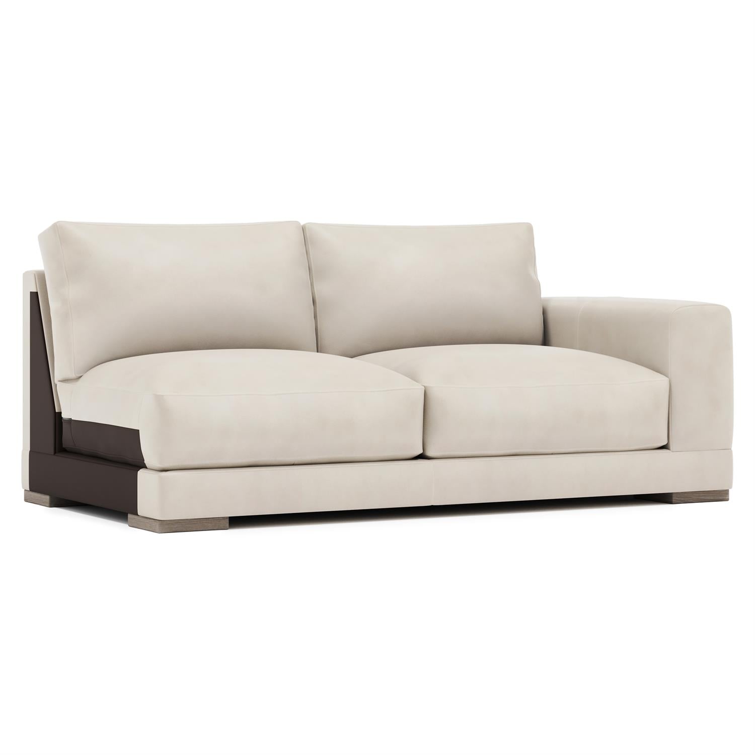 Bernhardt Lars Leather Right Arm Loveseat — 1241L