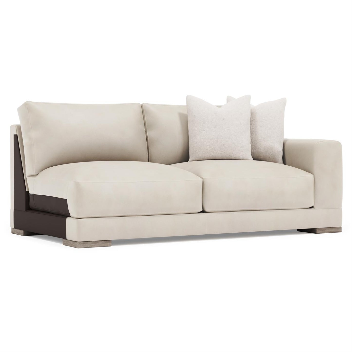 Bernhardt Lars Leather Right Arm Loveseat — 1241L