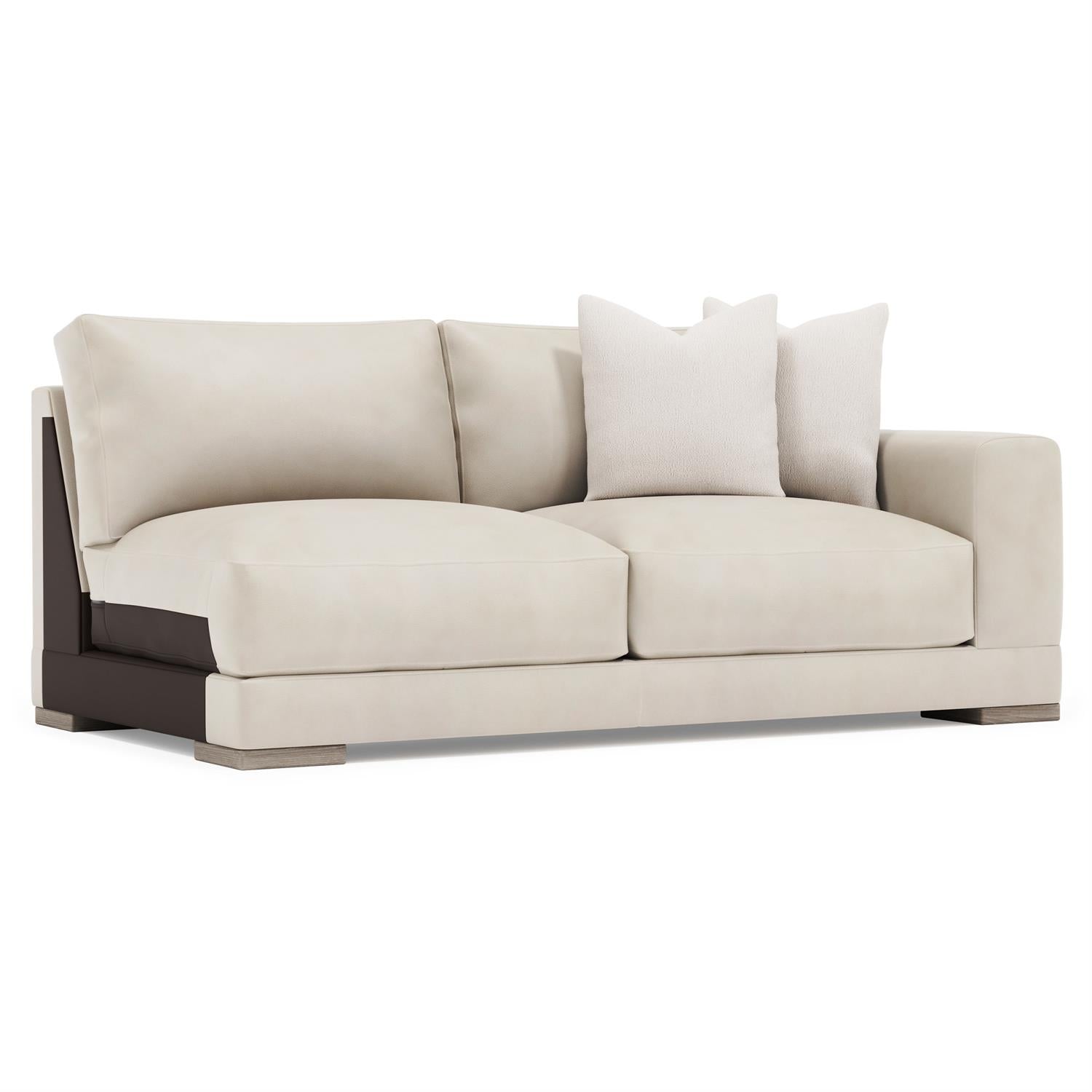 Bernhardt Lars Leather Right Arm Loveseat — 1241L