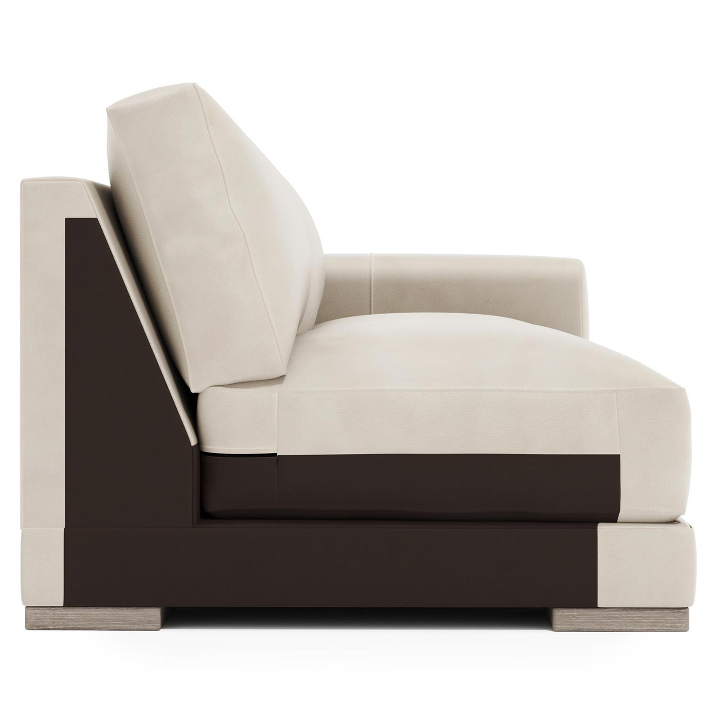 Bernhardt Lars Leather Right Arm Loveseat Without Pillows — 1241LY