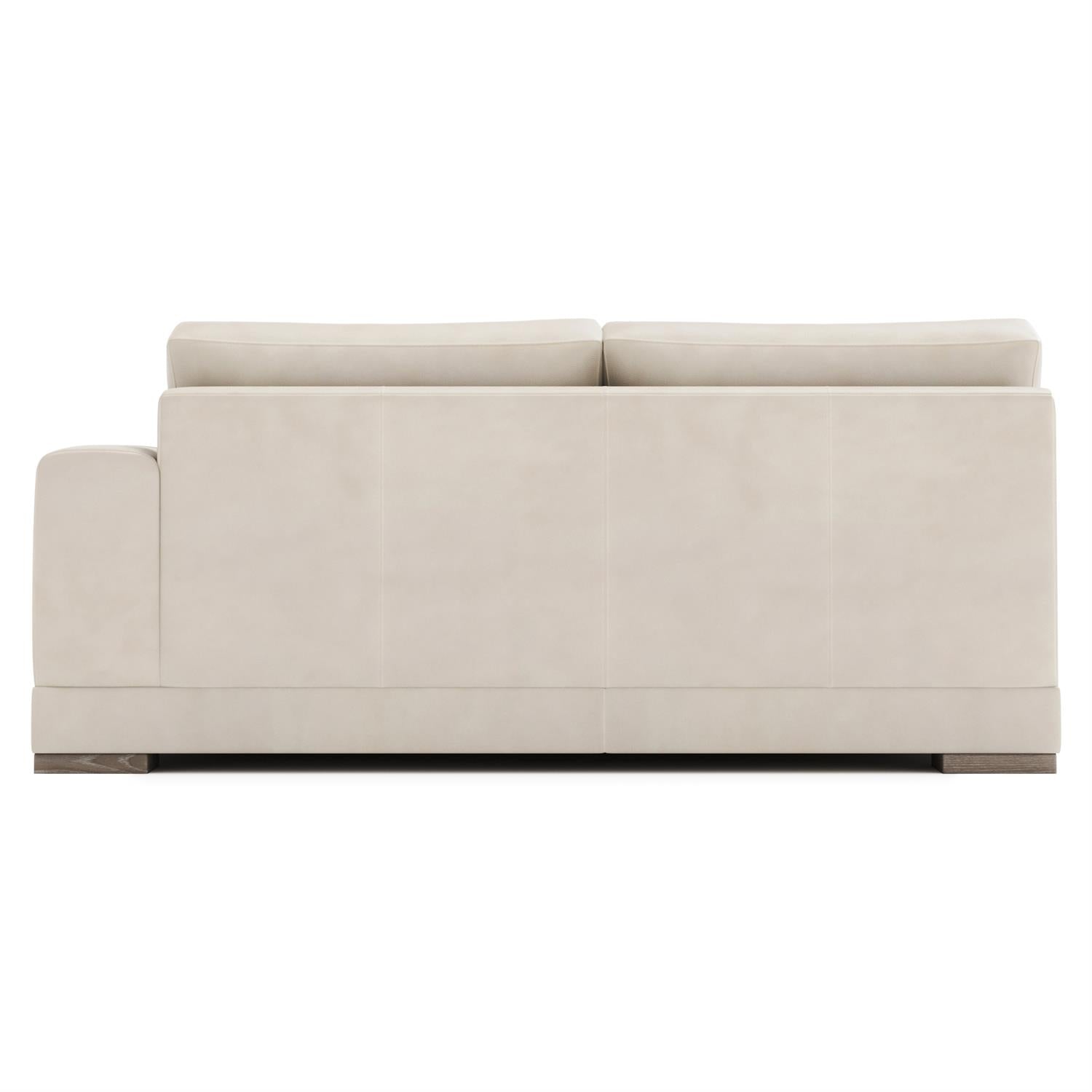 Bernhardt Lars Leather Right Arm Loveseat Without Pillows — 1241LY