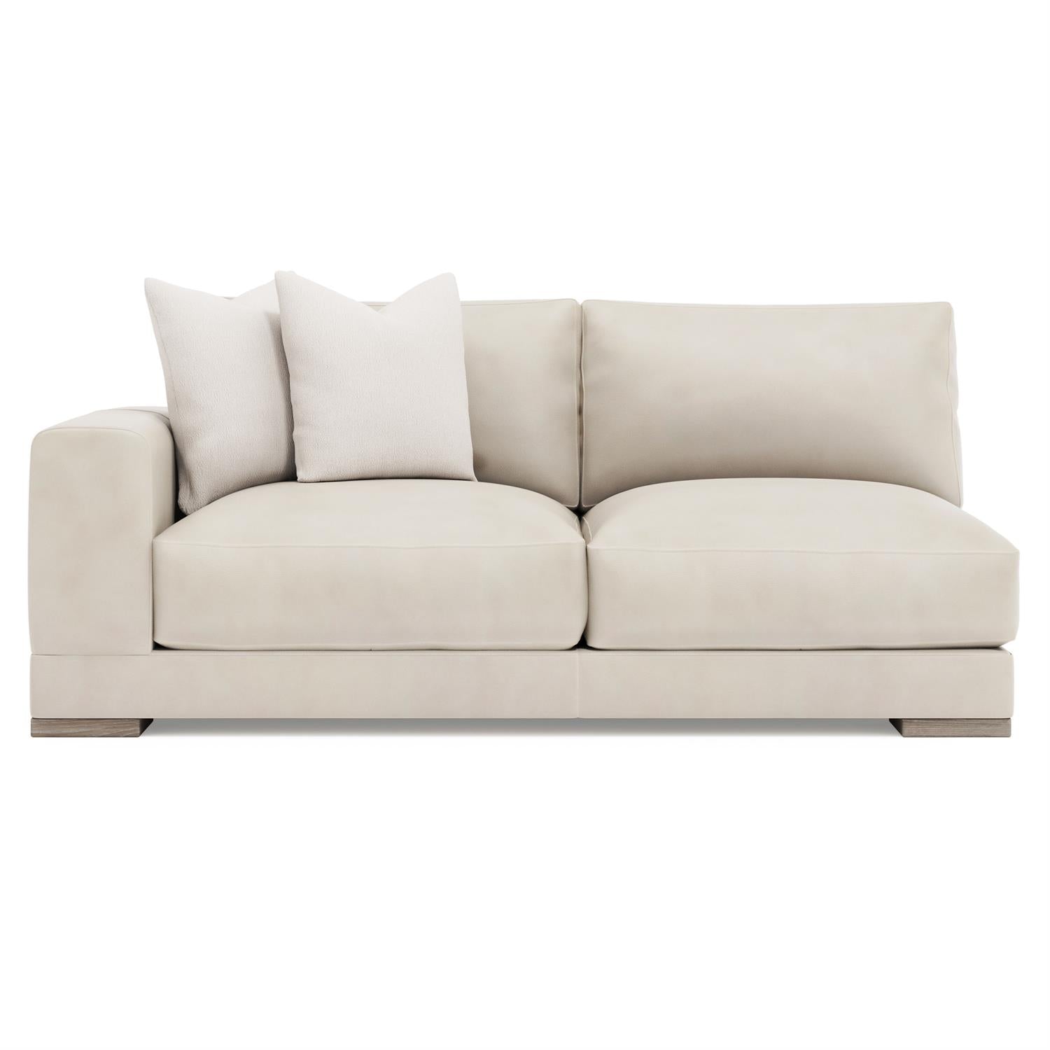 Bernhardt Lars Leather Left Arm Loveseat — 1242L