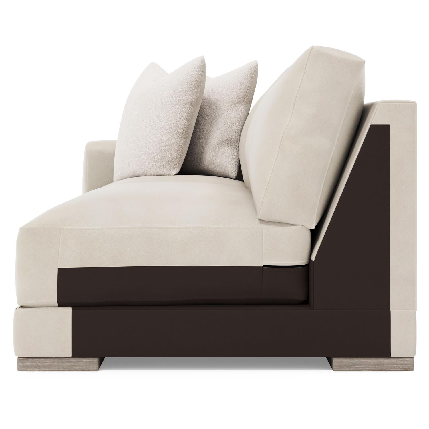 Bernhardt Lars Leather Left Arm Loveseat — 1242L