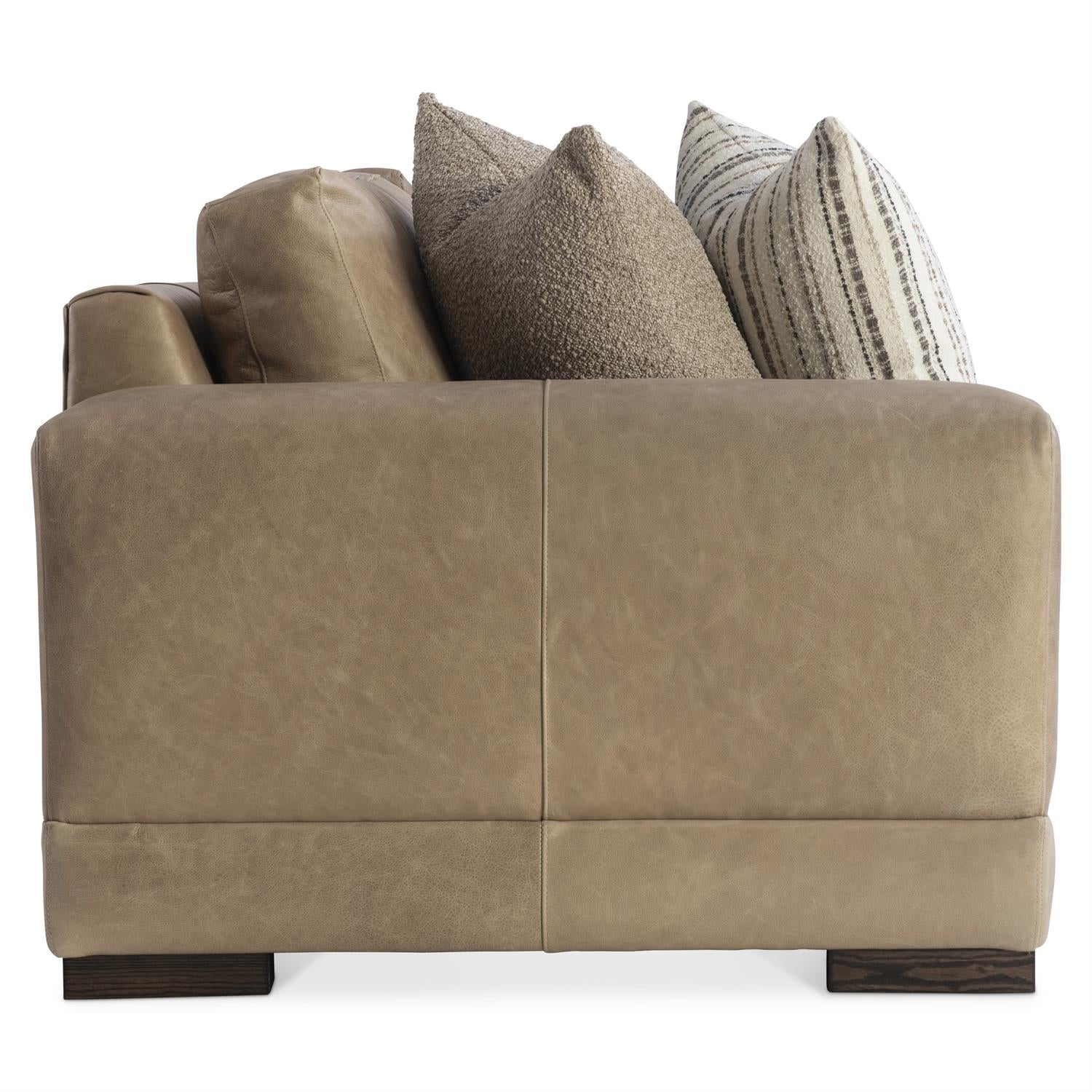 Bernhardt Lars Leather Left Arm Loveseat — 1242LO