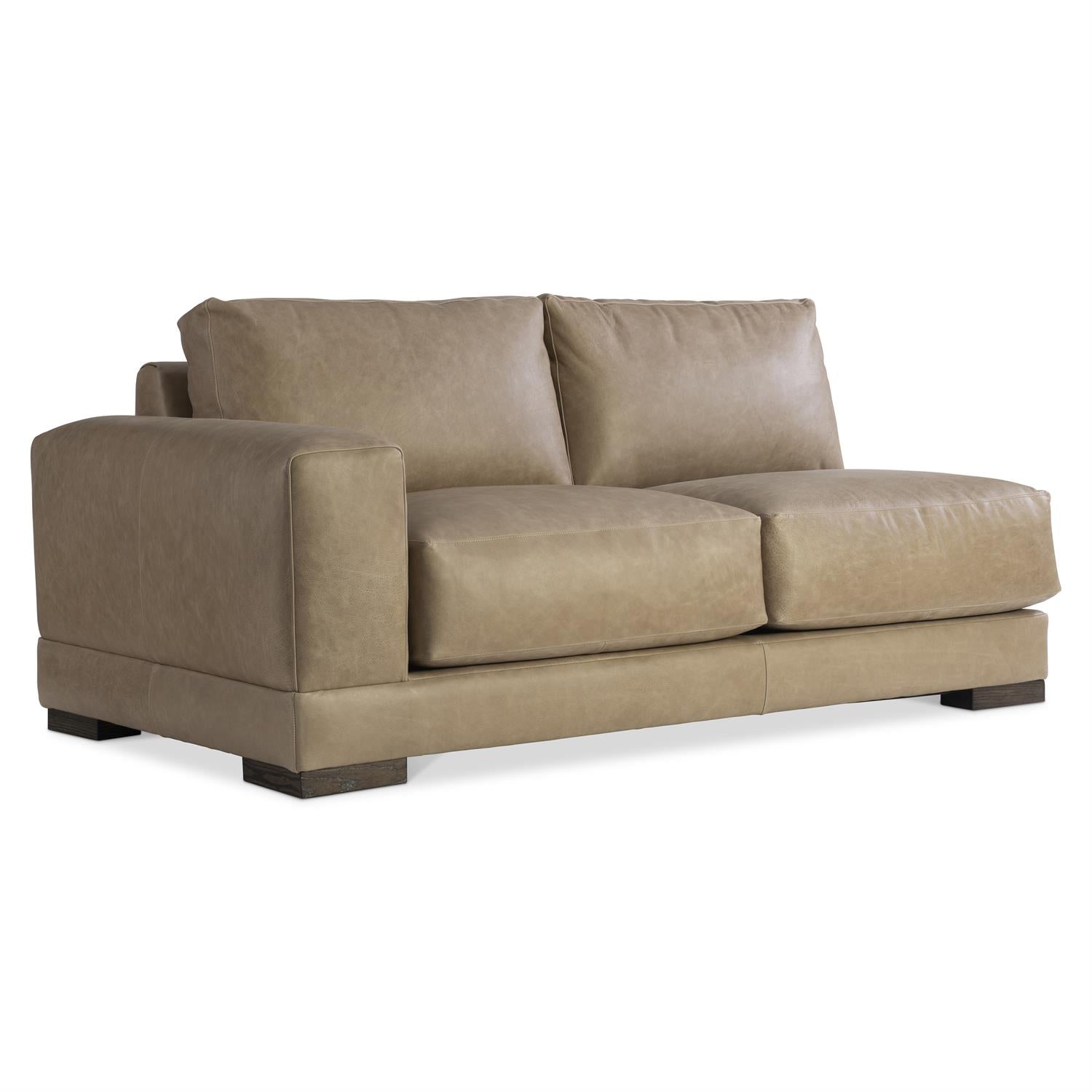 Bernhardt Lars Leather Left Arm Loveseat — 1242LO