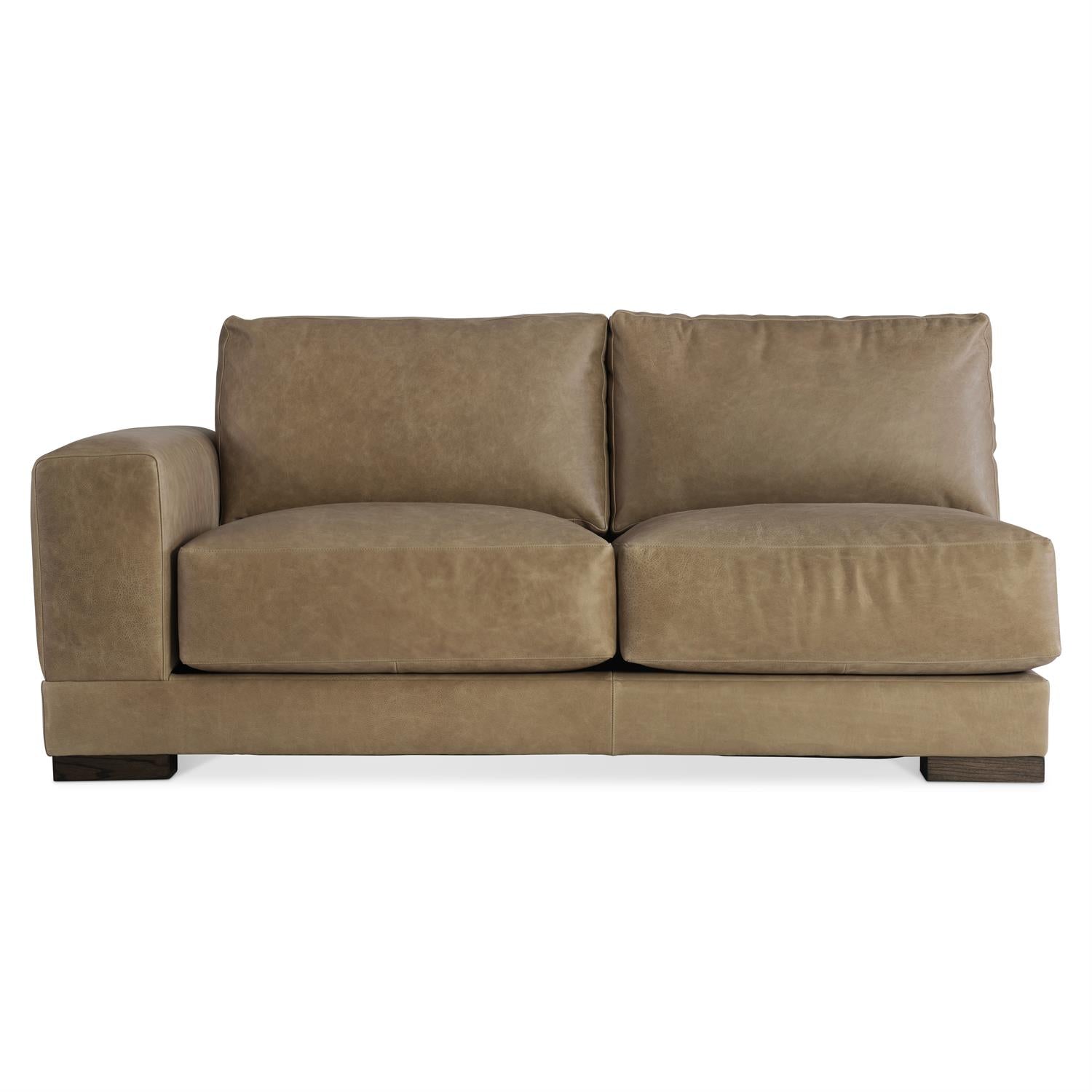 Bernhardt Lars Leather Left Arm Loveseat — 1242LO