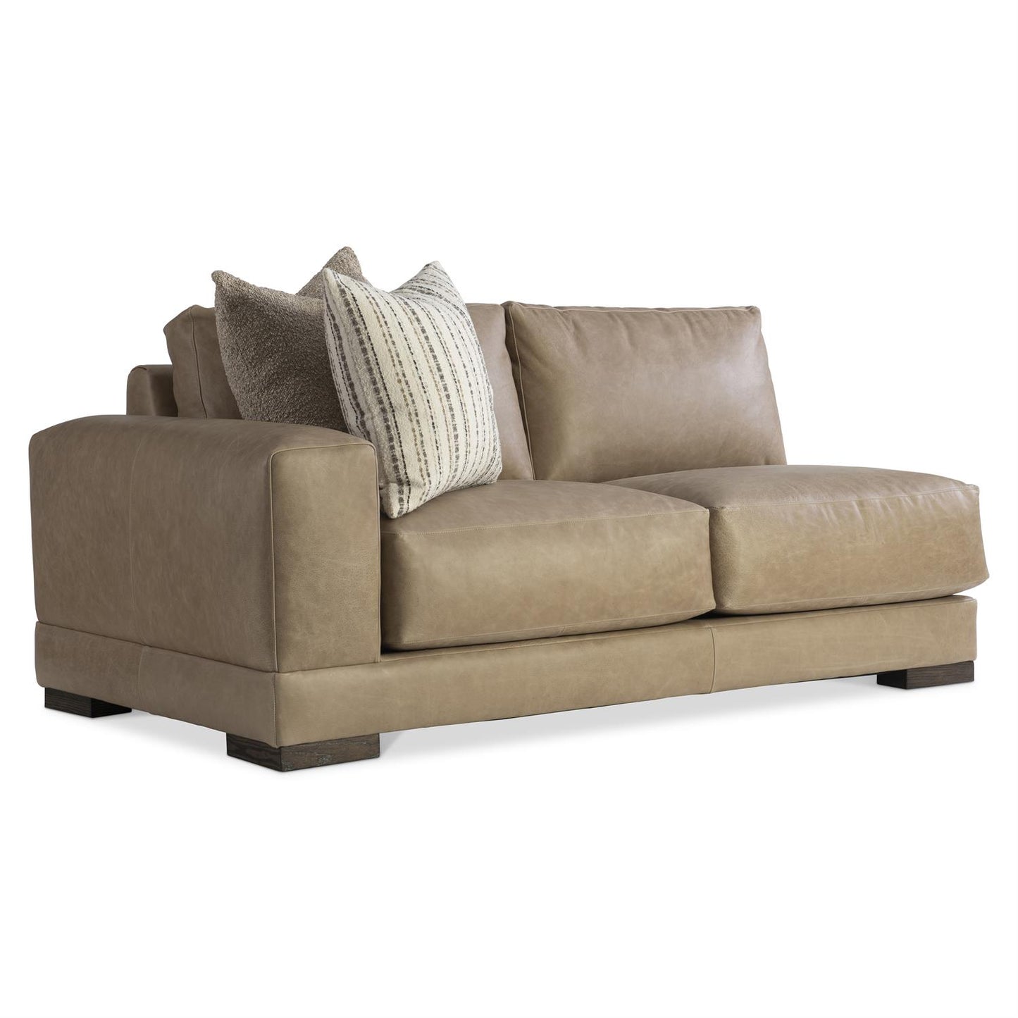 Bernhardt Lars Leather Left Arm Loveseat — 1242LO
