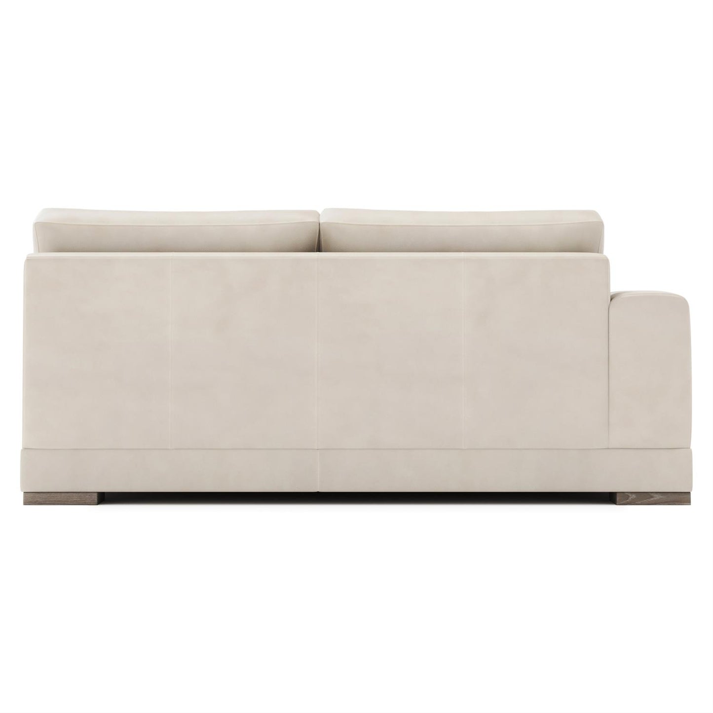 Bernhardt Lars Leather Left Arm Loveseat Without Pillows — 1242LY