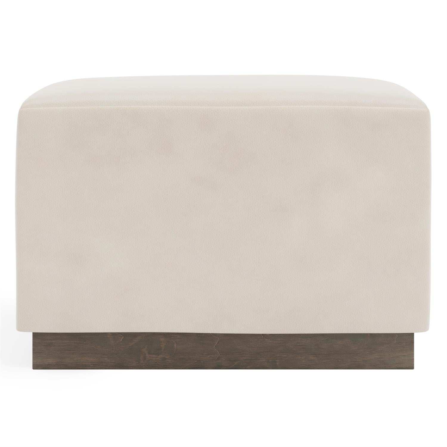 Bernhardt Merino Leather Ottoman — 1421L
