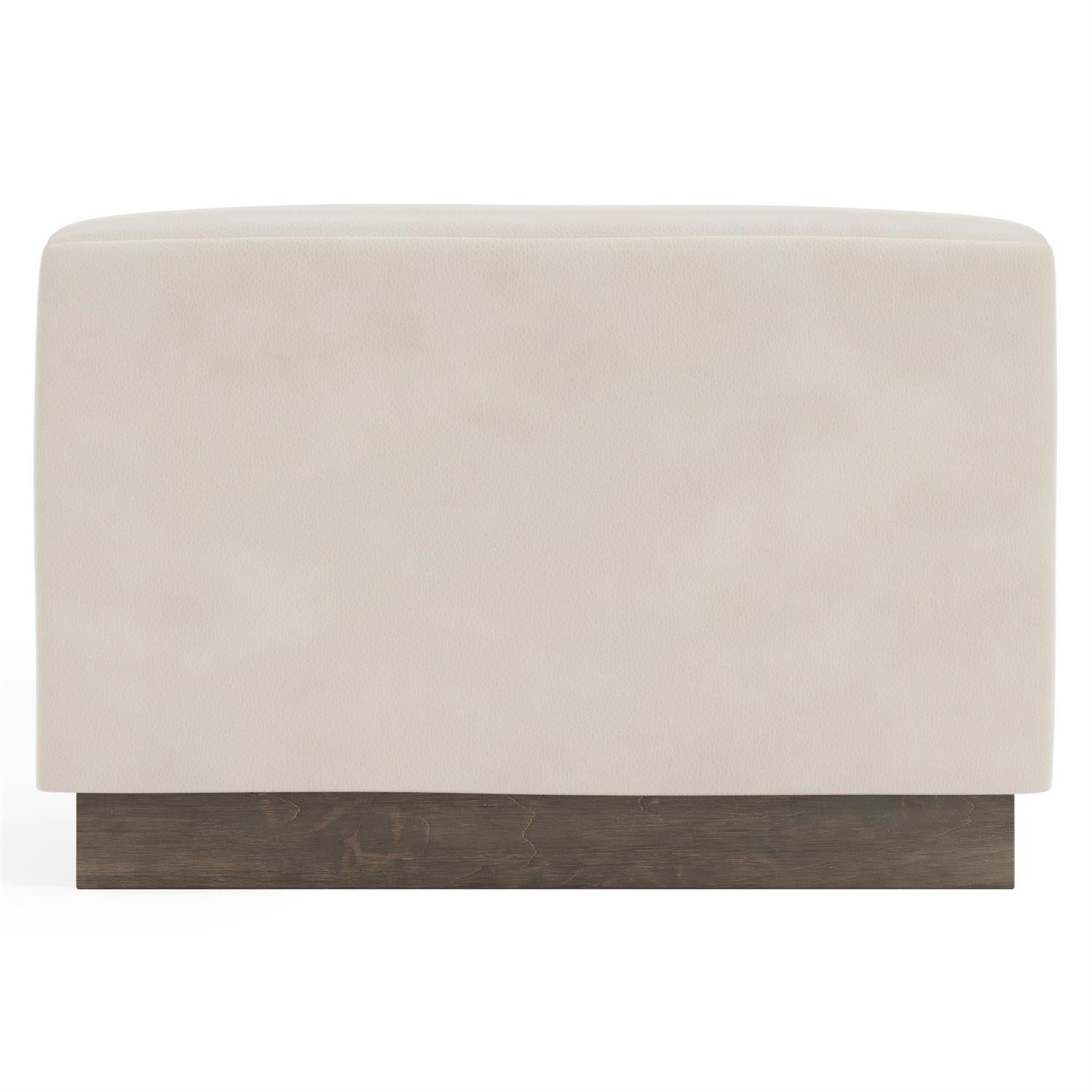 Bernhardt Merino Leather Ottoman — 1421L