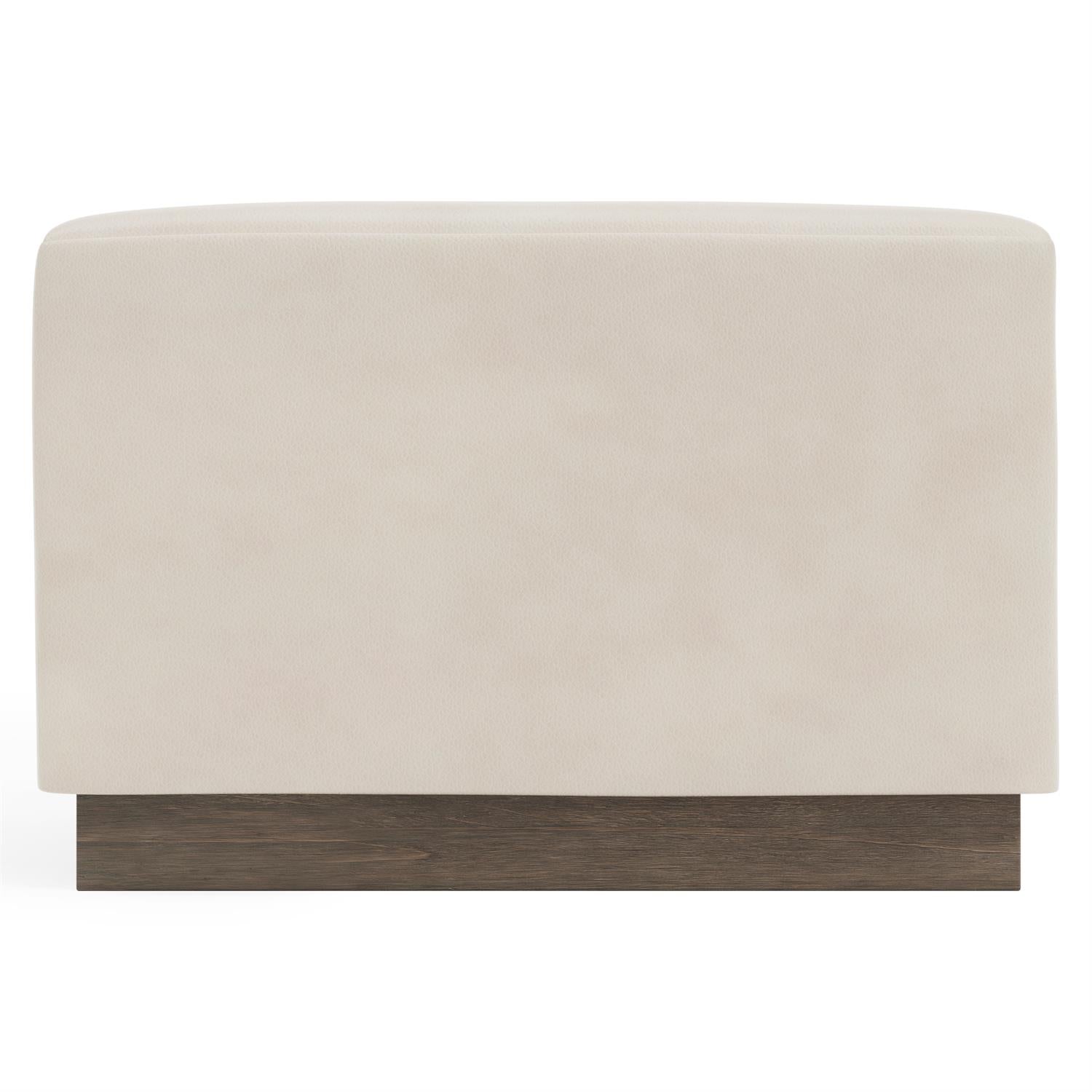 Bernhardt Merino Leather Ottoman — 1421L