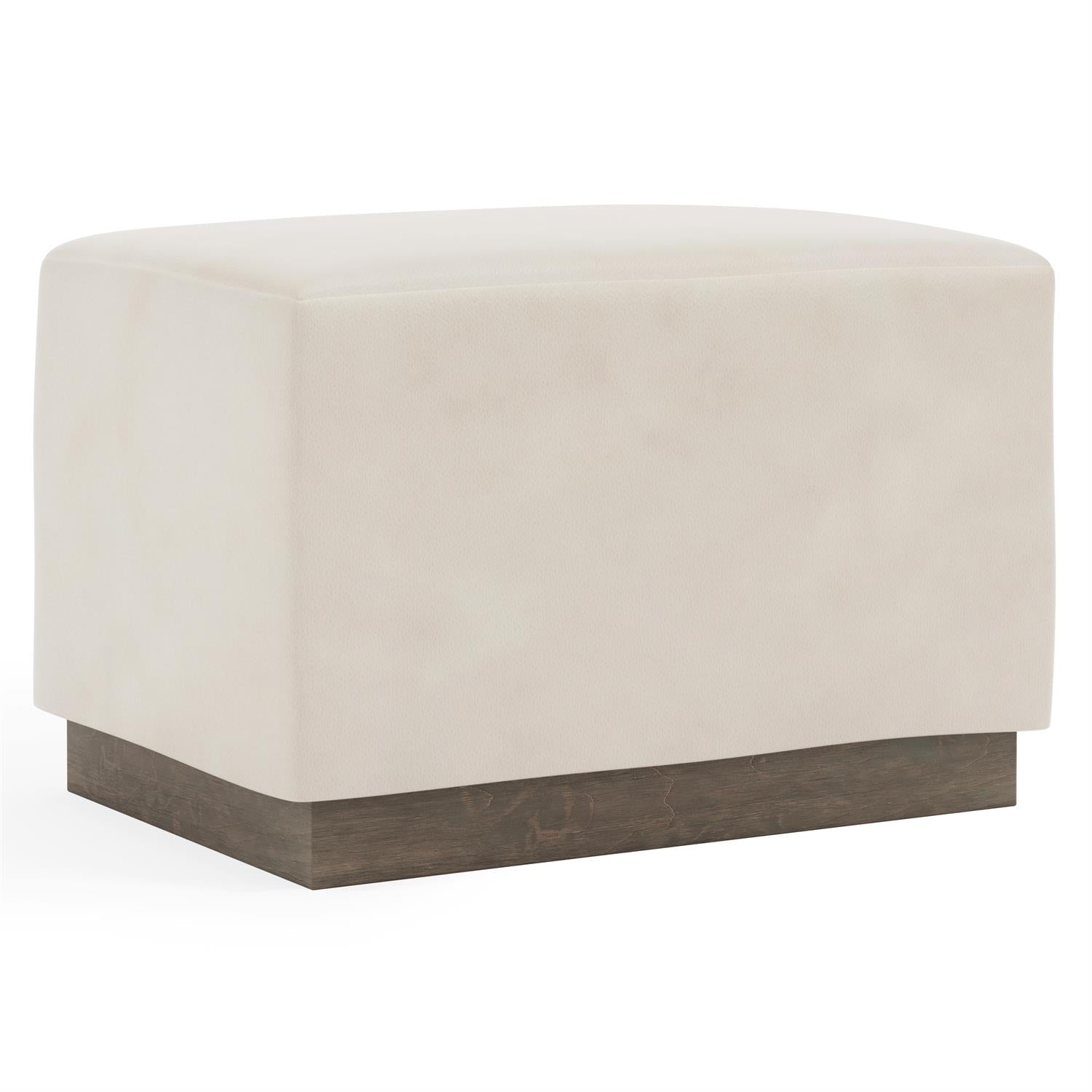 Bernhardt Merino Leather Ottoman — 1421L