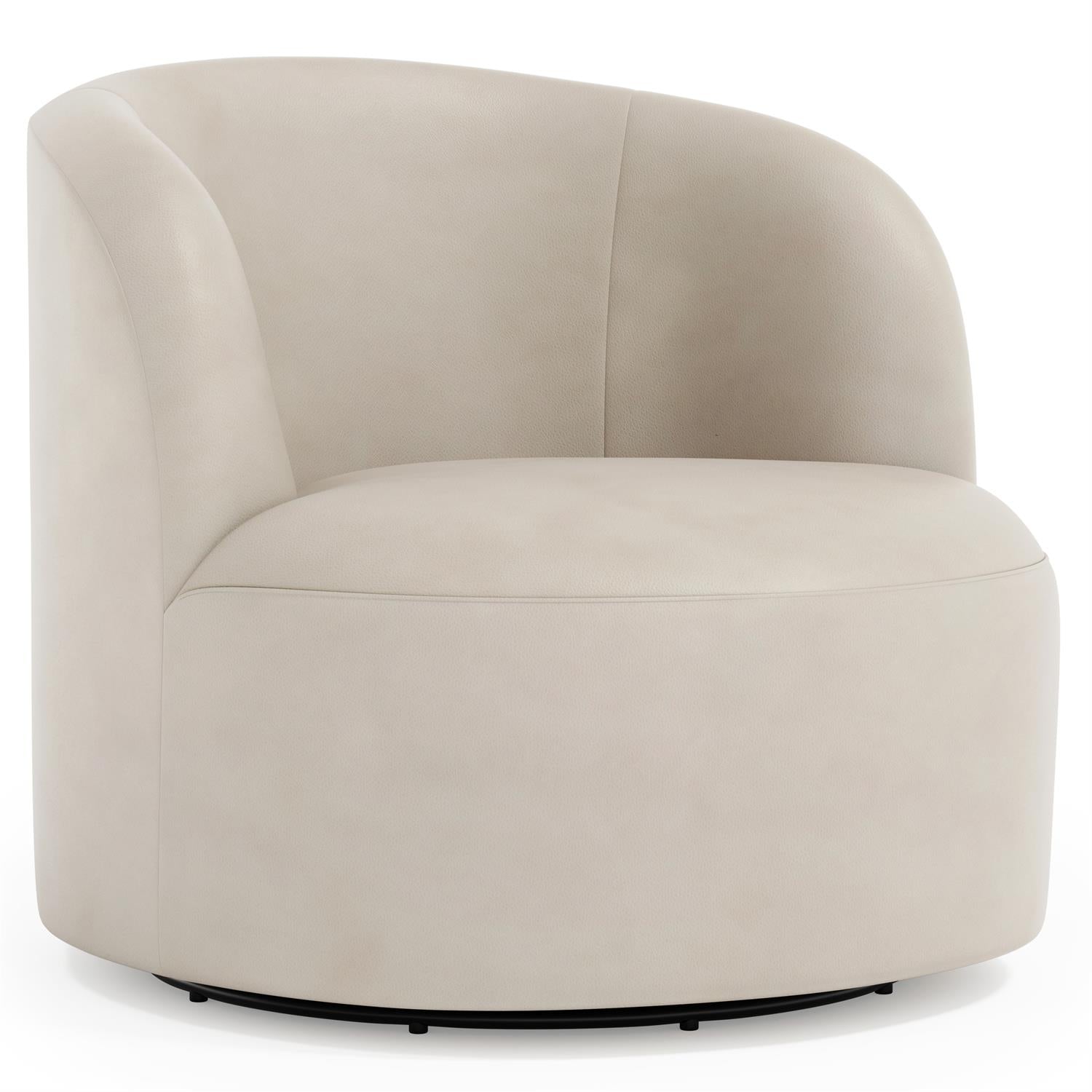 Bernhardt Elle Leather Swivel Chair — 1562SL