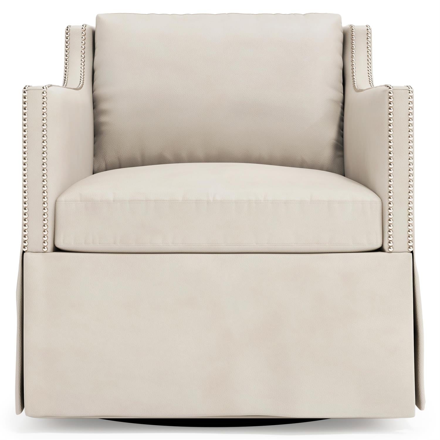 Bernhardt Delaney Leather Swivel Chair — 1803SL