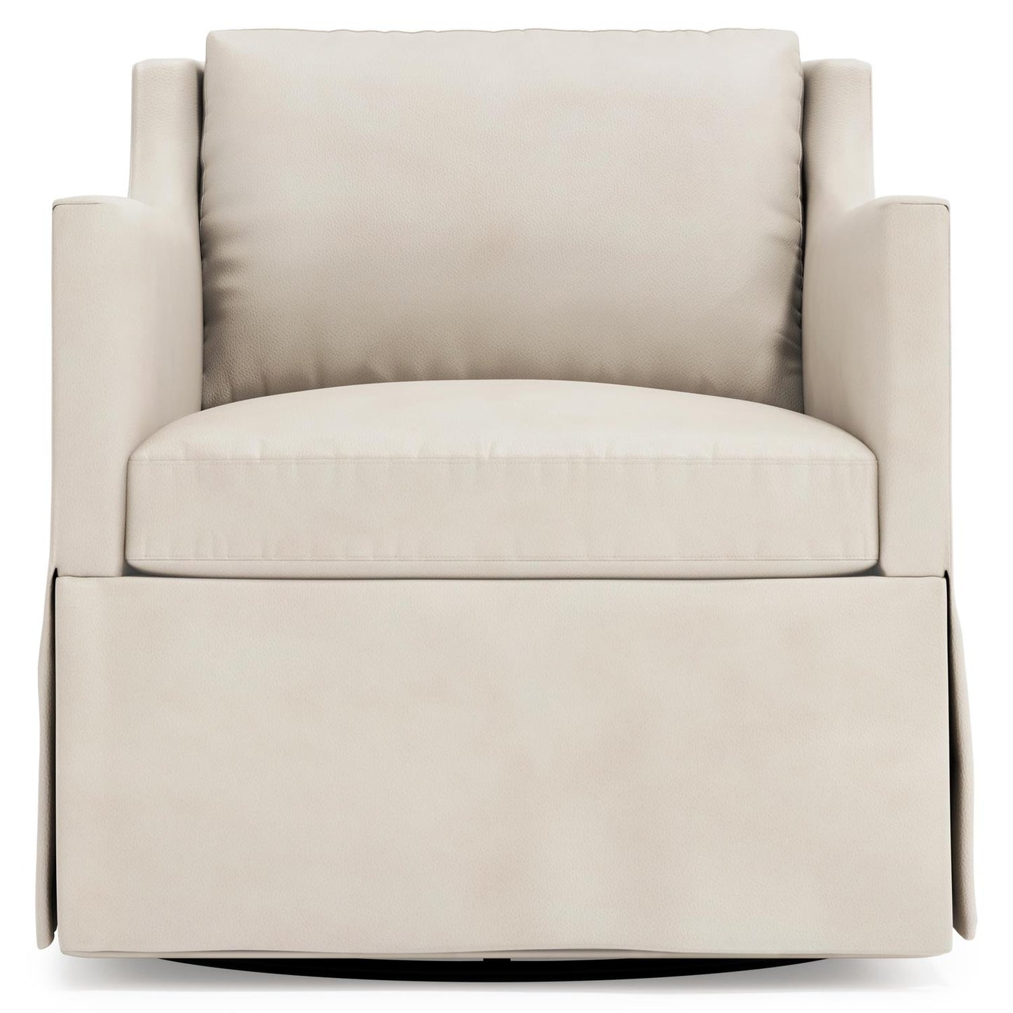 Bernhardt Delaney Leather Swivel Chair Without Nails — 1803SLX