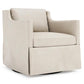 Bernhardt Delaney Leather Swivel Chair Without Nails — 1803SLX