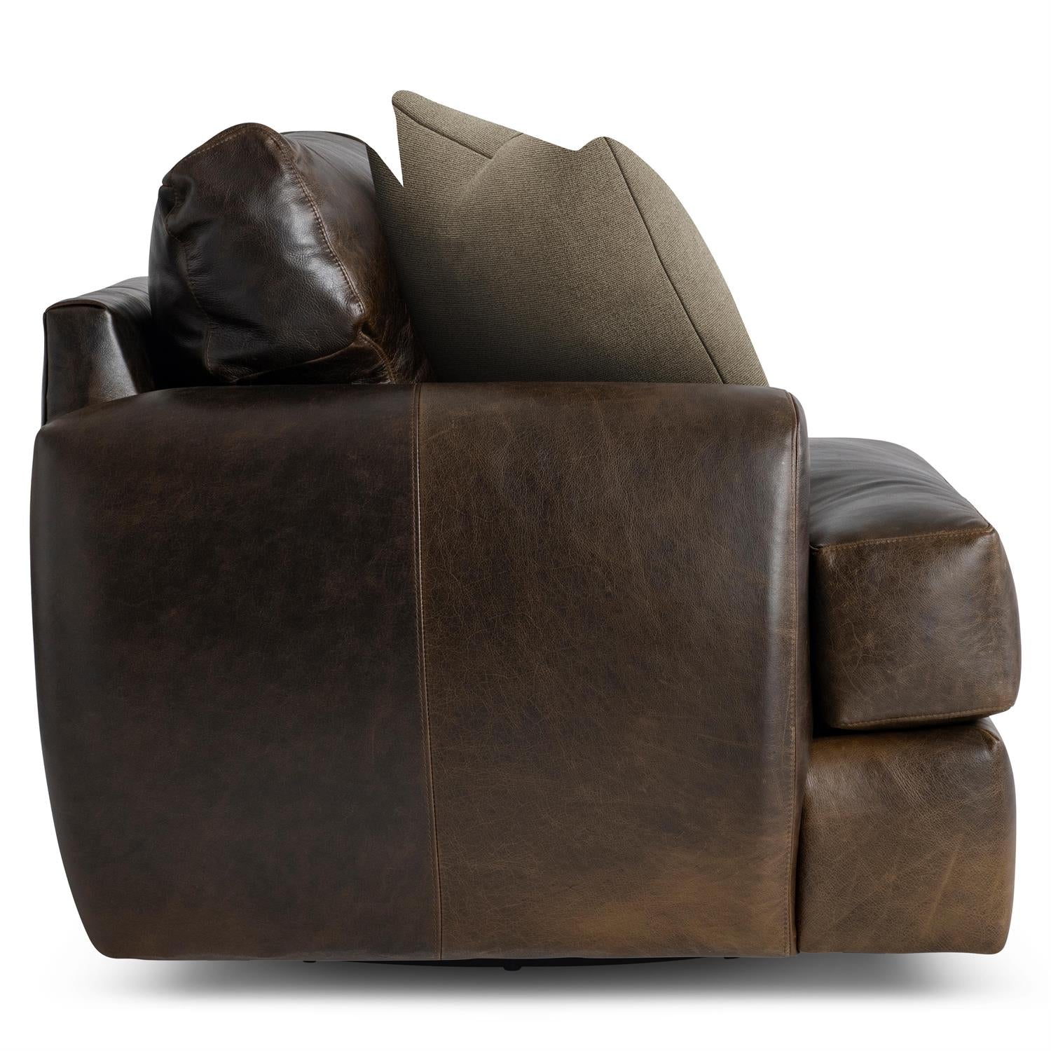 Bernhardt Cameron Leather Swivel Chair — 1902SLO