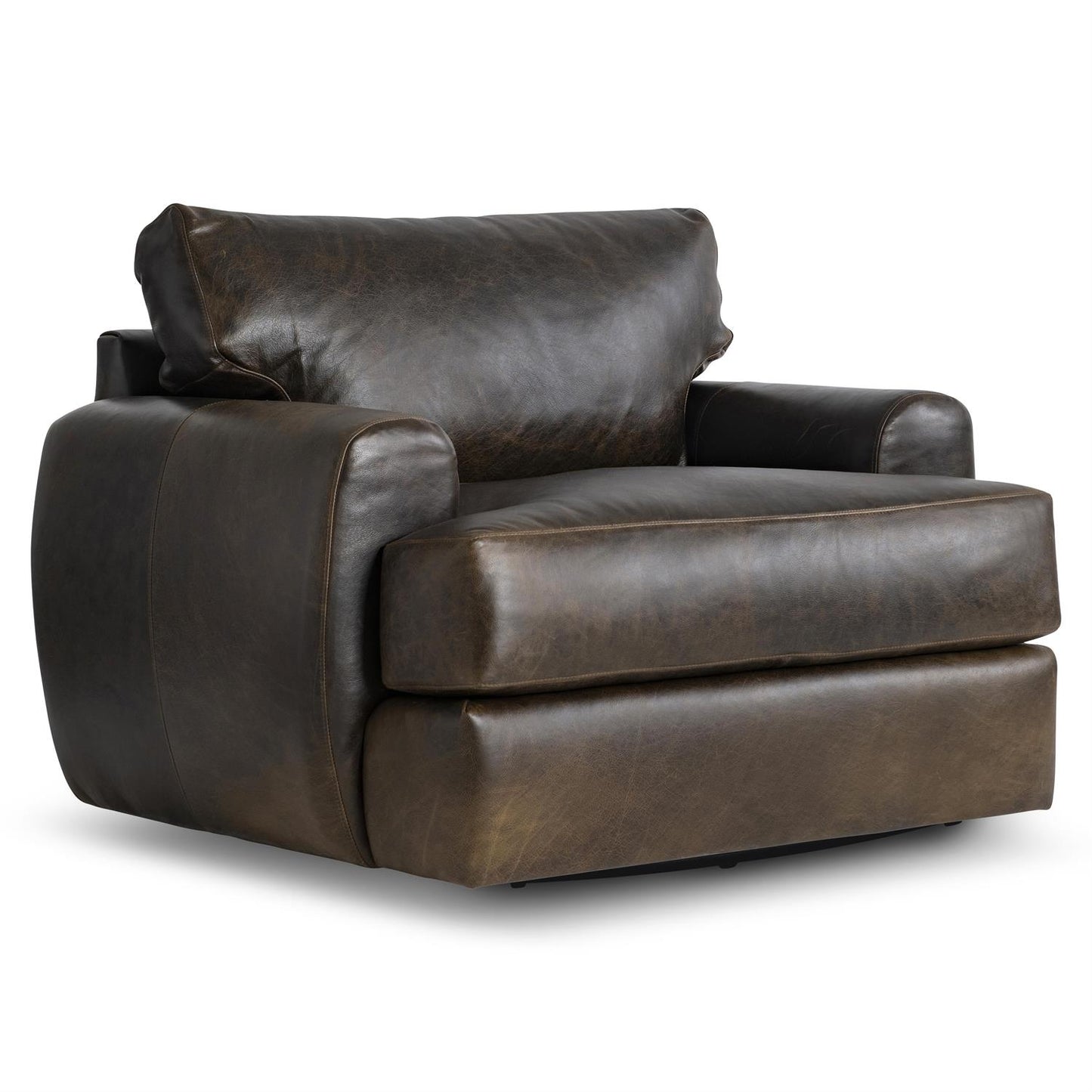 Bernhardt Cameron Leather Swivel Chair — 1902SLO