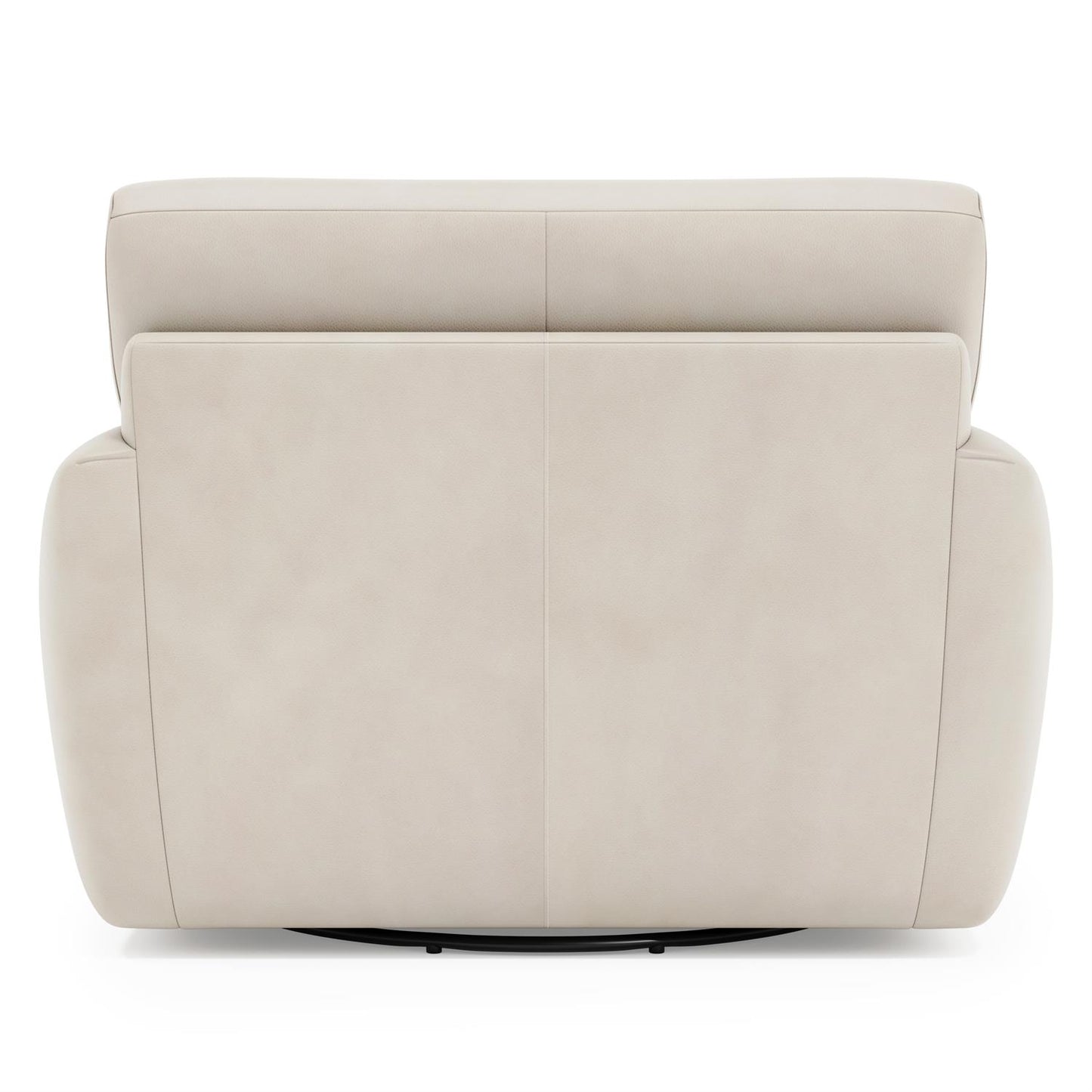 Bernhardt Cameron Leather Swivel Chair Without Pillows — 1902SLY