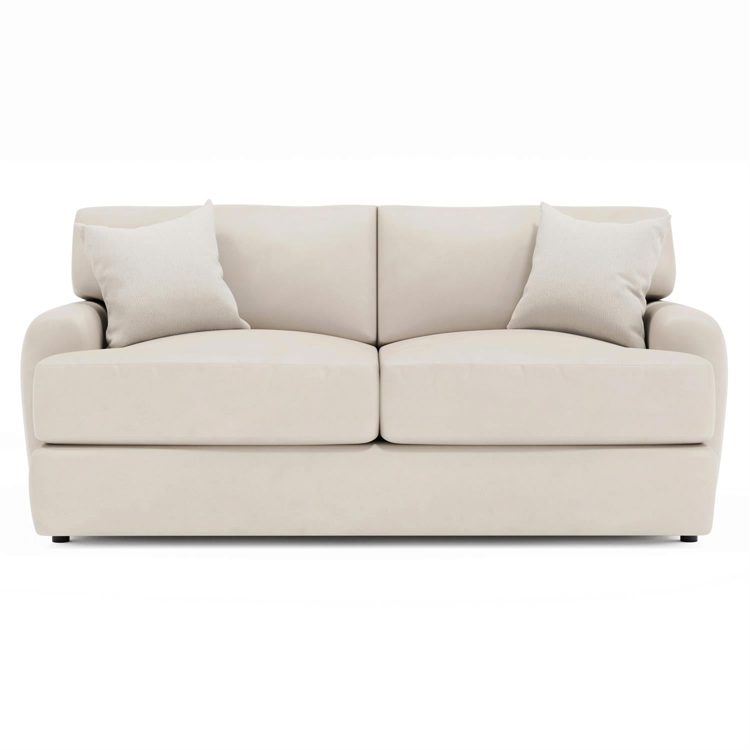 Bernhardt Cameron Leather Loveseat — 1905L