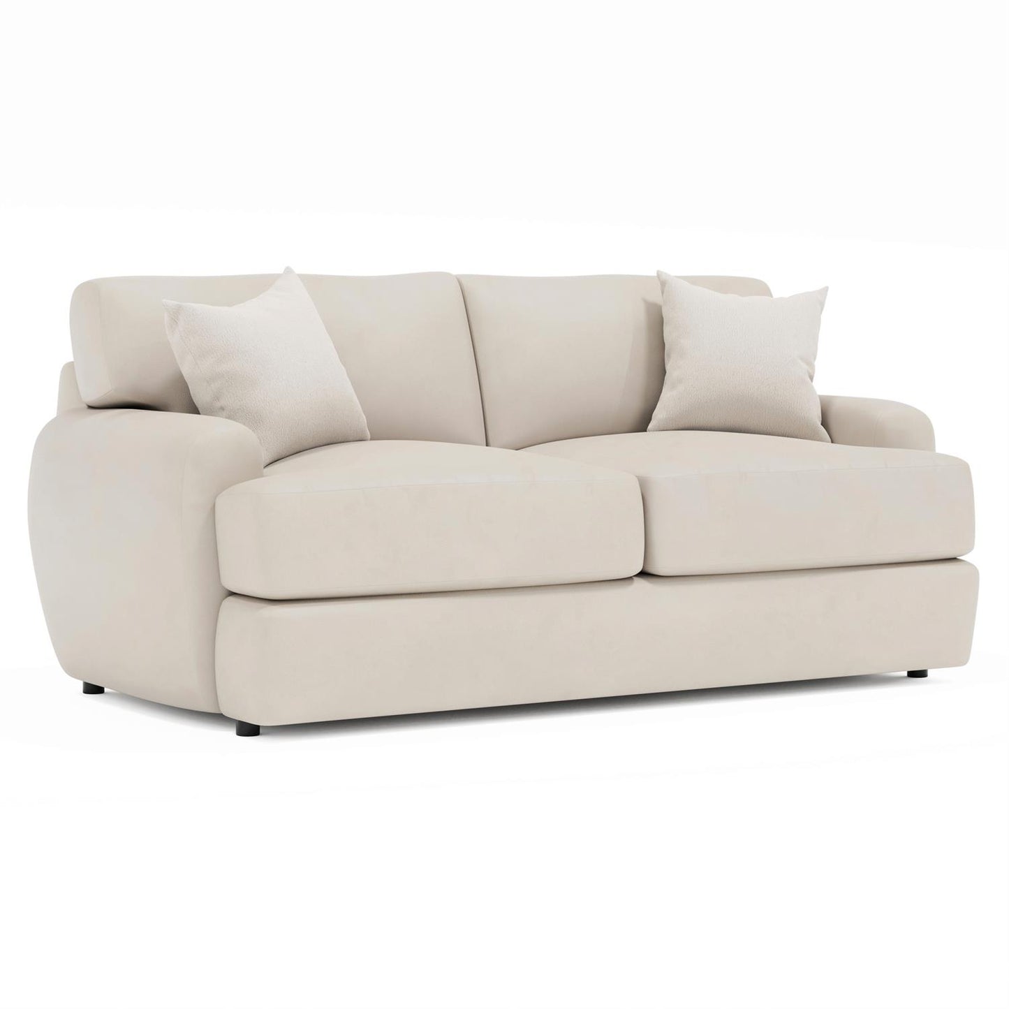 Bernhardt Cameron Leather Loveseat — 1905L